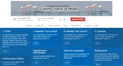 Desktop Screenshot of campingfuentedepiedra.com