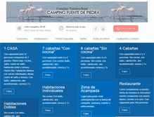 Tablet Screenshot of campingfuentedepiedra.com